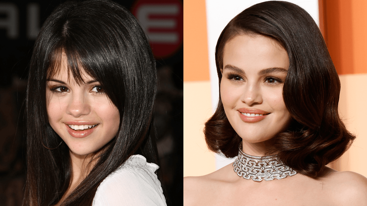 Selena Gomez'in saçlarının yıllar içindeki gelişimi